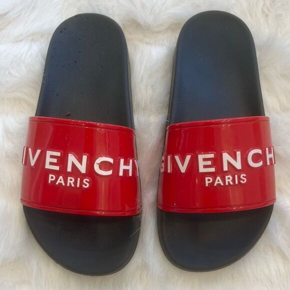 Givenchy Glossy Logo Pool Slide Sandals (37) - Picture 4 of 10
